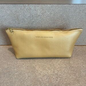 NEW Portland Leather Goods Champagne Utility Pouch